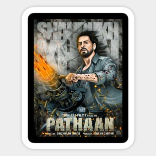 Pathaan-Artwork-shahrukh Sticker